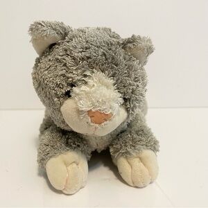Animal Alley Bean Bag Cat Gray Kitty Plush Stuffed Floppy Beanbag Toys R Us 8”